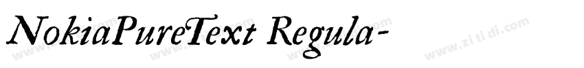 NokiaPureText Regula字体转换